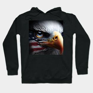 USA, Bald Eagle, America, American Flag, Hoodie